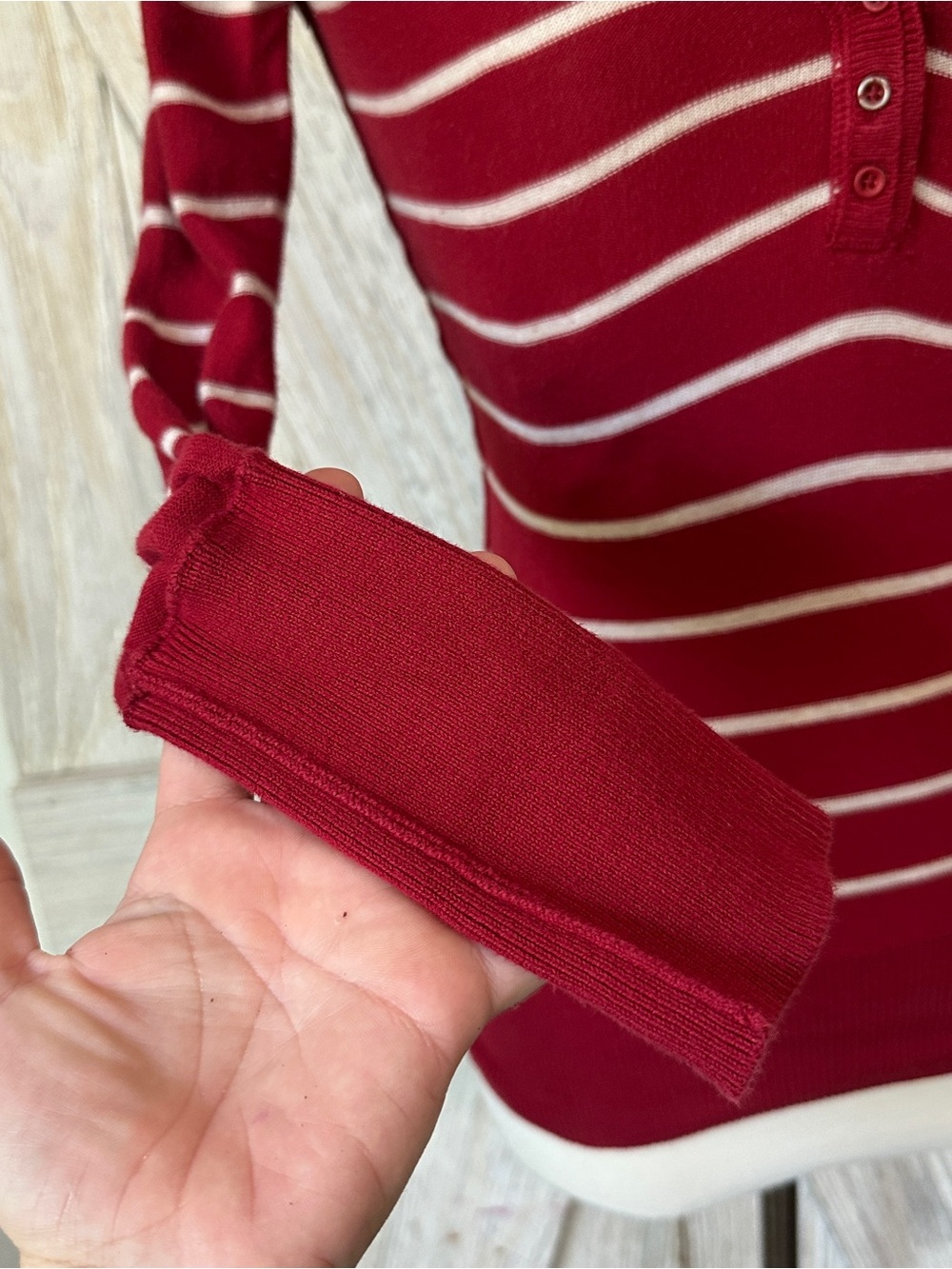 GAP Y2k (RED) Campaign Striped Knit Stretch Top - Picture 5 of 11